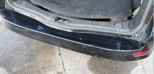 Ford Mondeo BA7 Kombi Stossstange Stossf&auml;nger Bumper hinten PDC Panther Schwarz